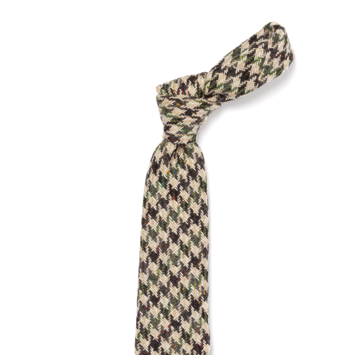 Exclusively for Michael Jondral: Tie "Donegal Tweed" made from pure Wool - hand-rolled